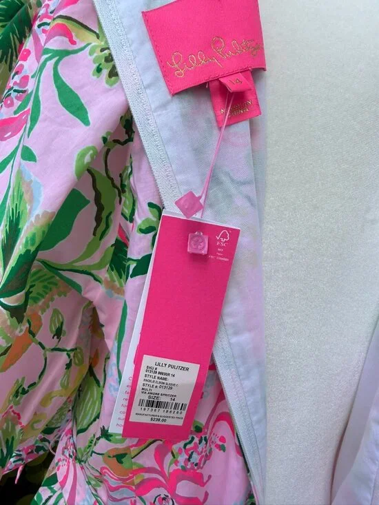 NWT Lilly Pulitzer Knoxlie Elbow Sleeve Dress Size 14 - Picture 4 of 5